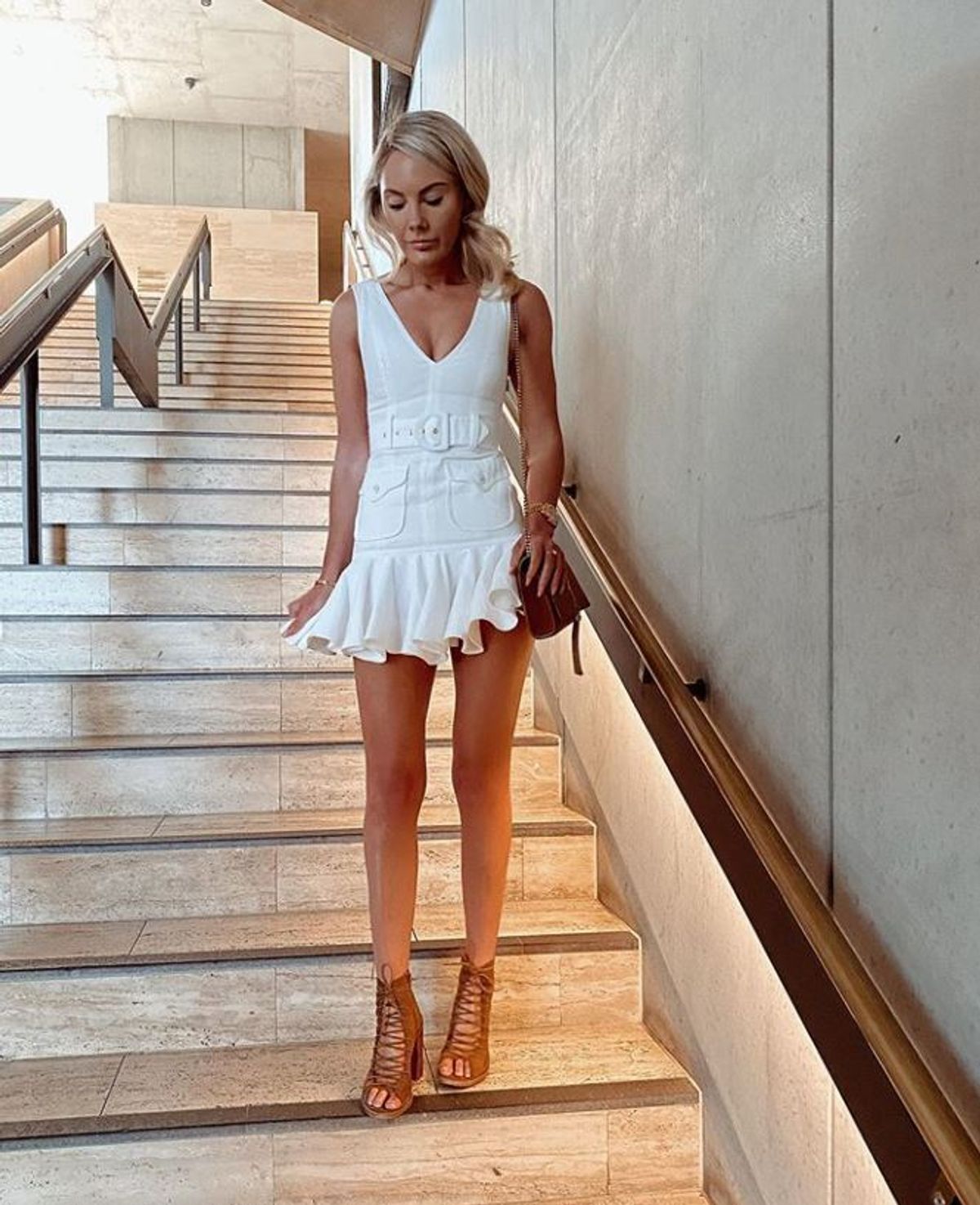 Zimmermann Super Eight Safari Mini Dress Ivory Size 0P / AU 6 - Image 3