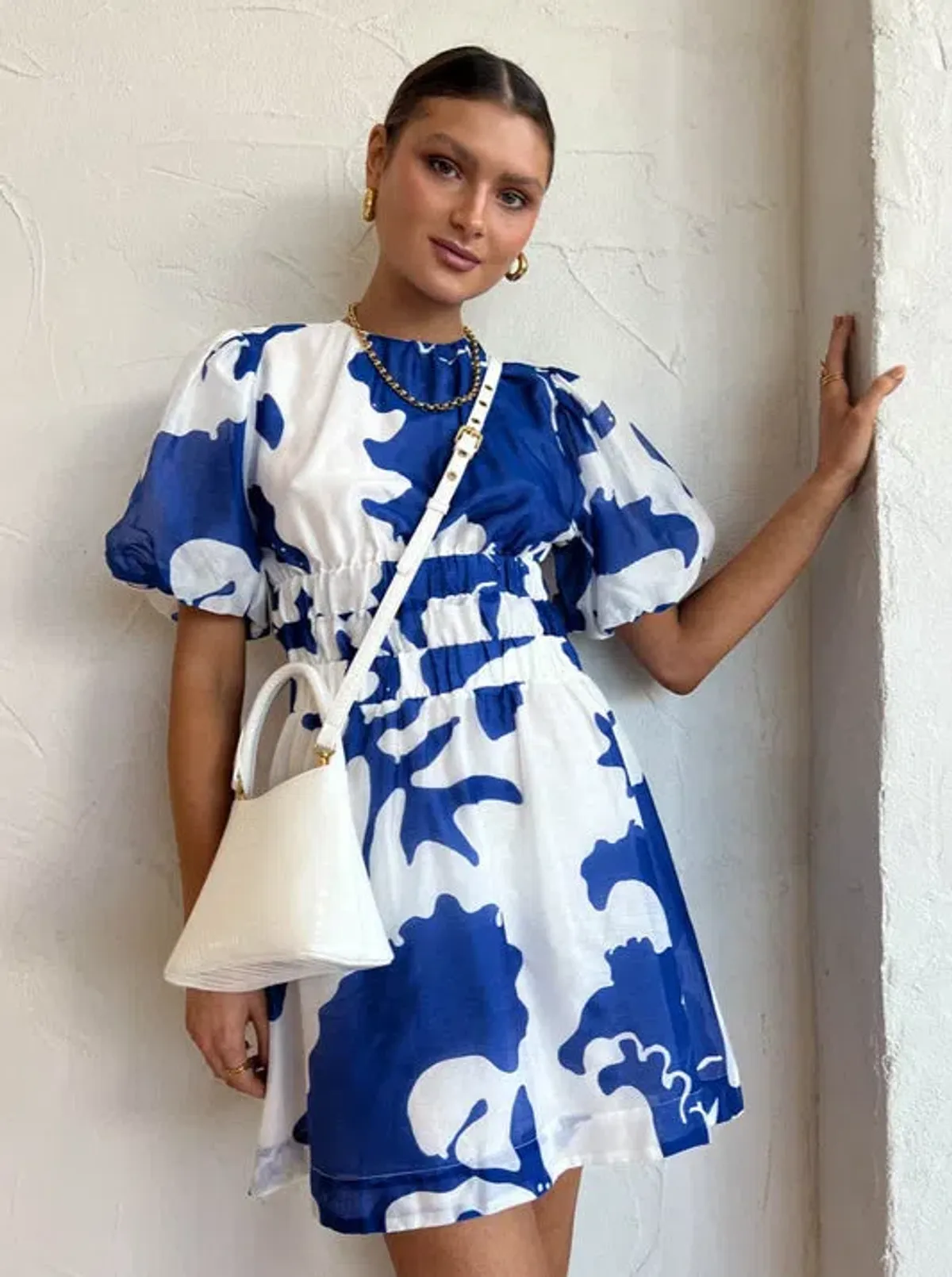Sir the Label Vivi Open Back Mini Dress In Merce Abstract Print Size 3 / AU 12 - Image 6