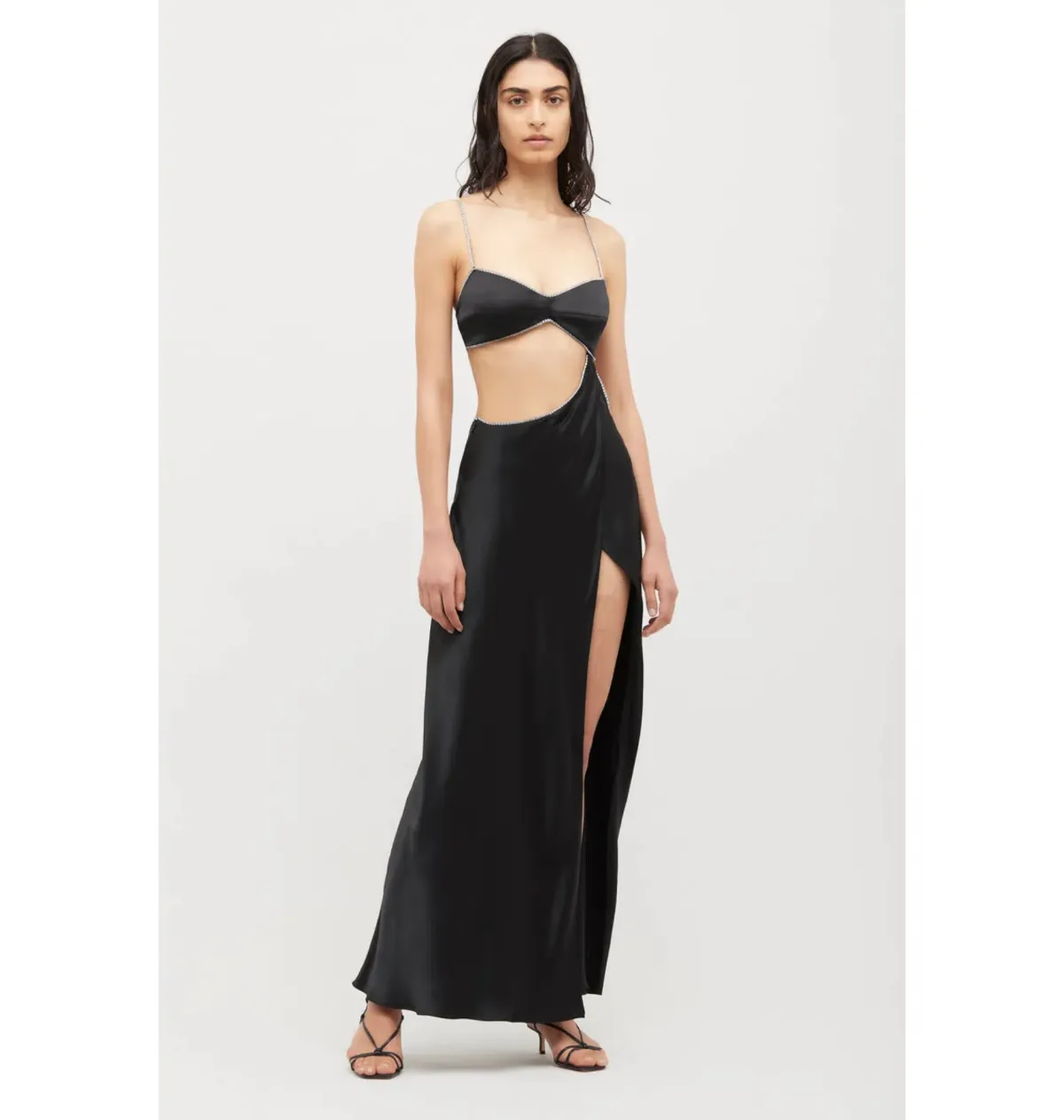 Michael Lo Sordo Symic Crystalline Luna Dress Black Size AU 6 - Image 1