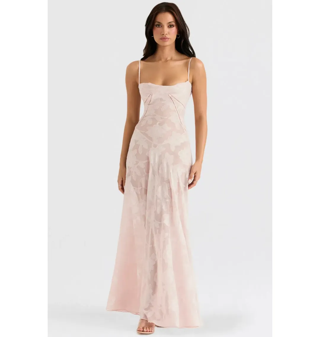 House of CB Seren Dress Soft Pink Size XS / AU 6 for rent on The Volte - main image