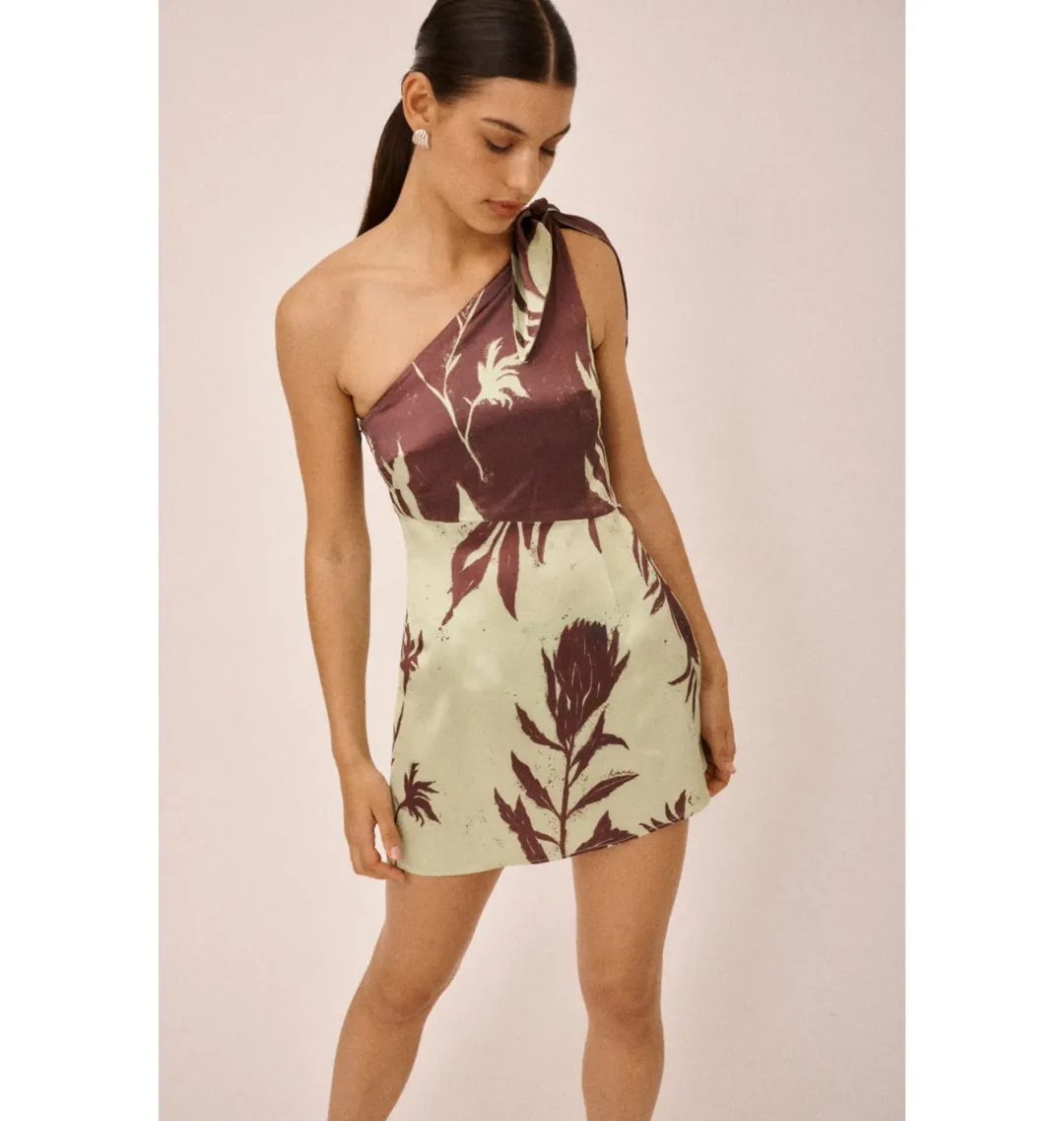 Roame The Riviera Mini Dress in Flora Size AU 8 for rent on The Volte - main image