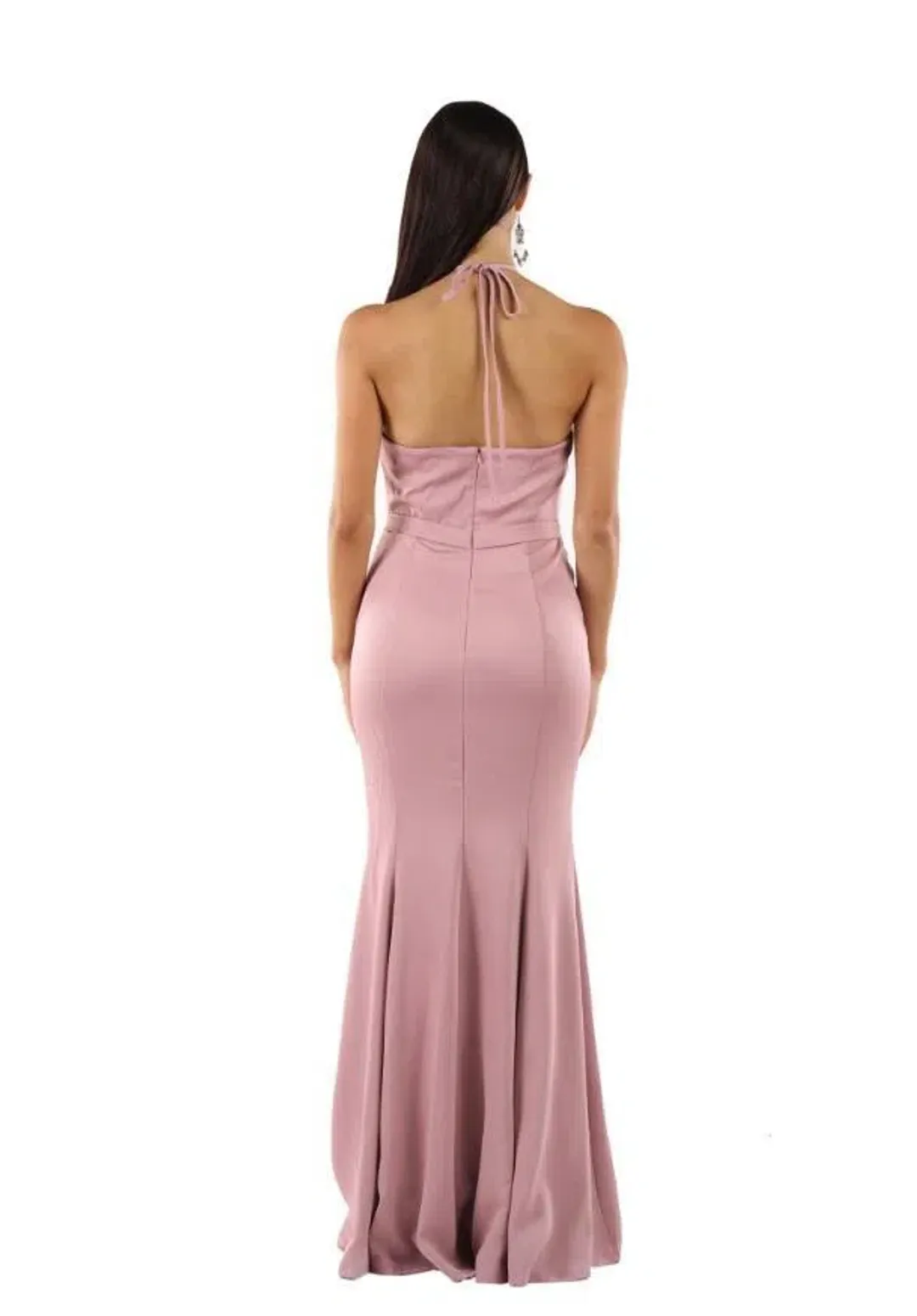 Lexi Cecilia Draped Top Maxi Dress in Blush Pink Size 10 for rent on The Volte - main image