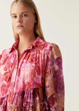 Aje Vision Smock Mini Dress Kaleidoscope Rose Size 16 for rent on The Volte - image 3
