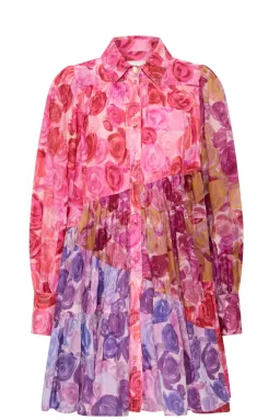 Aje Vision Smock Mini Dress Kaleidoscope Rose Size 16 for rent on The Volte - image 6