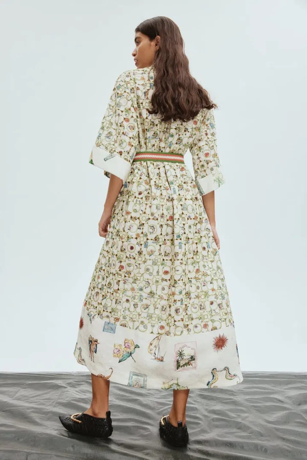 Alemais Sunset Broderie Midi Dress Print Size 10 - Image 1