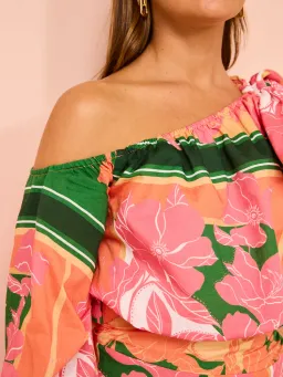 By Nicola Rosa Mini Dress Multi Print Size 14 for rent on The Volte - image 4
