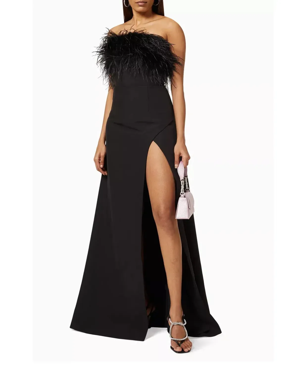 Rachel Gilbert Linc Gown Maxi Dress in Black Size AU 6 - Image 1