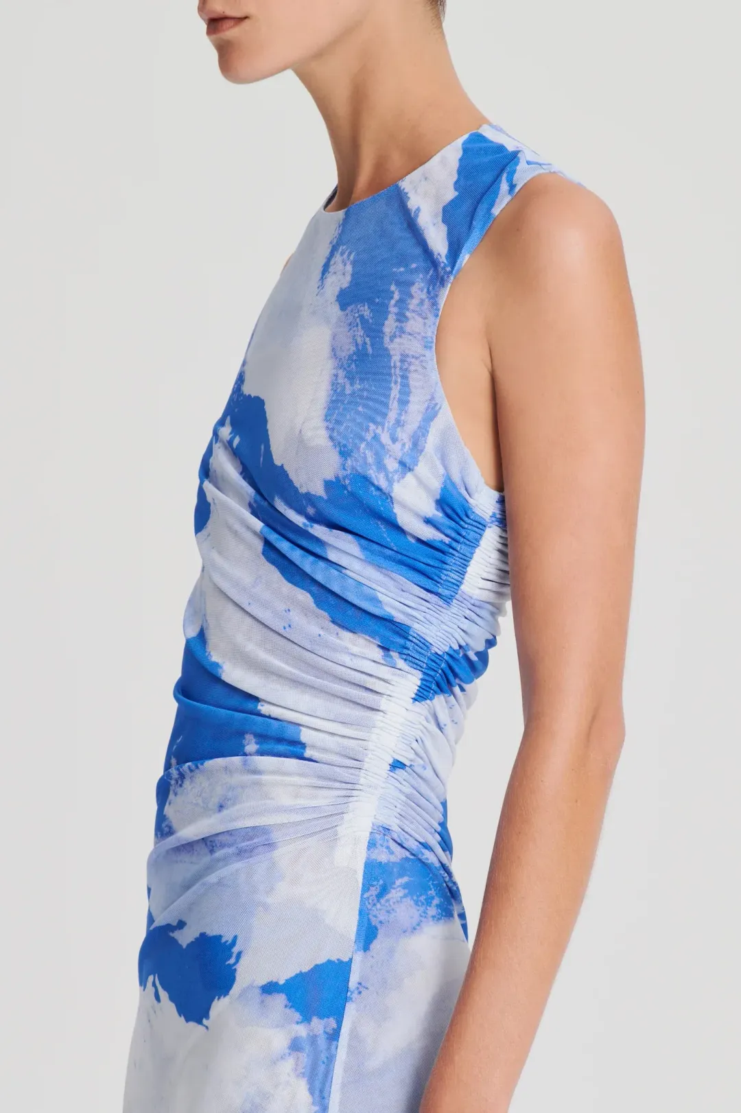 Scanlan Theodore Italian Cloud Print Dress Print Size 10 for rent on The Volte - main image