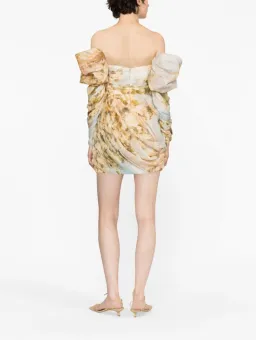 Zimmermann Luminosity Drape Dress Print Size 10 for rent on The Volte - image 6