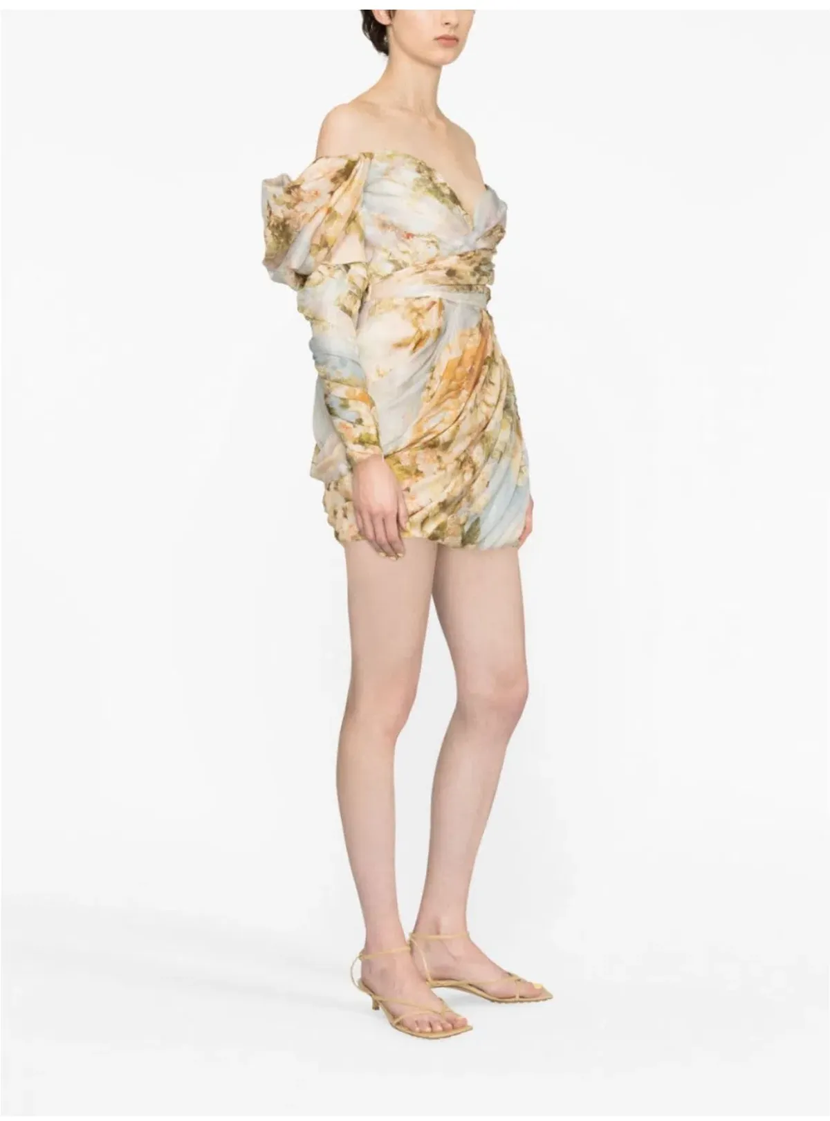 Zimmermann Luminosity Drape Dress Print Size 10 - Image 5