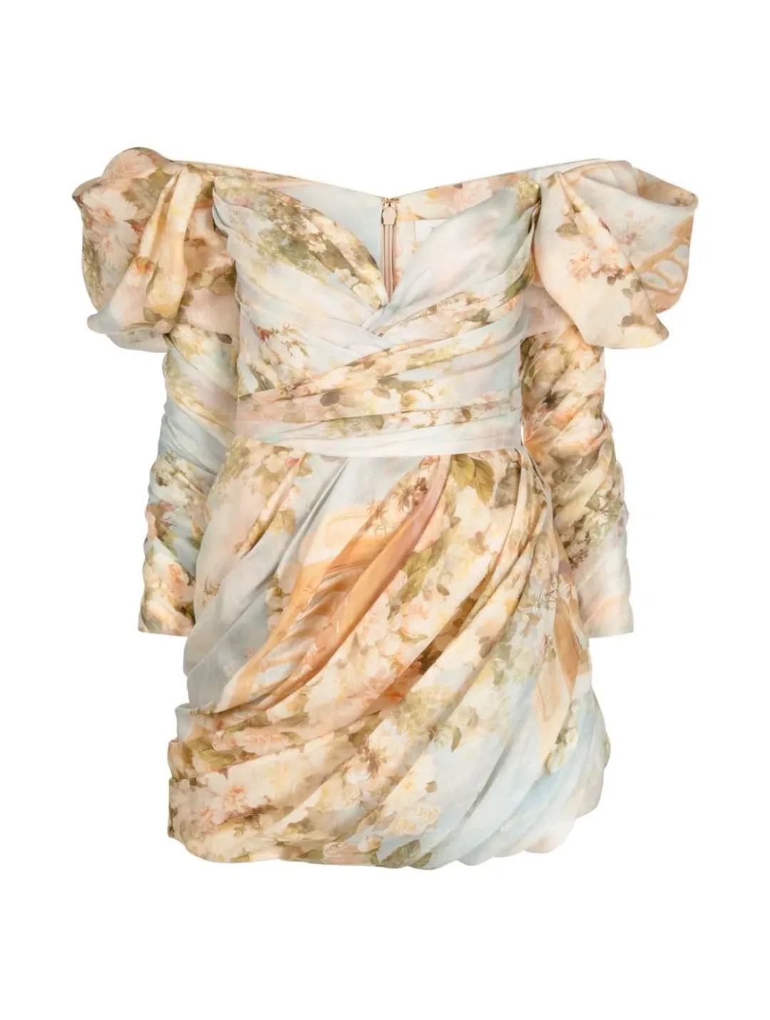 Zimmermann Luminosity Drape Dress Print Size 10 for rent on The Volte - main image