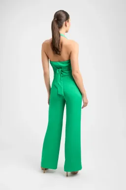 Kookai Oyster Vest Top Size 36 / AU 8 and Relaxed Pant Size 38 / AU 10 Set Green for rent on The Volte - image 3