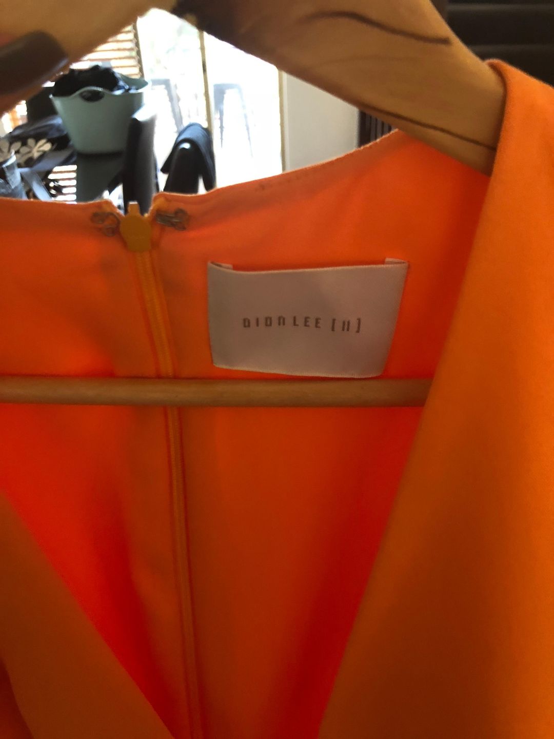 Dion Lee Puncture Dress Orange Size 8 for rent on The Volte - main image
