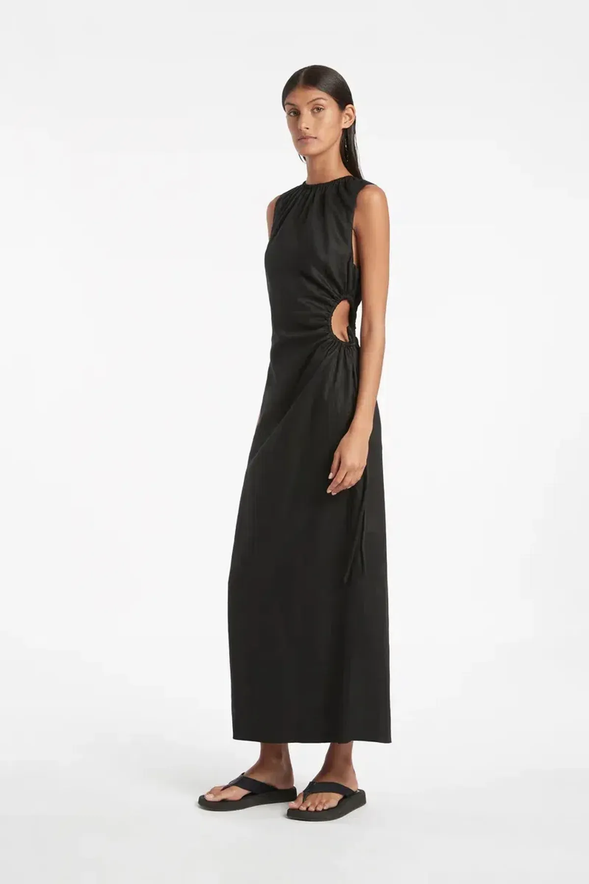 Sir the Label Blanche Cut Out Dress in Black Size 2 / AU 10 - Image 2