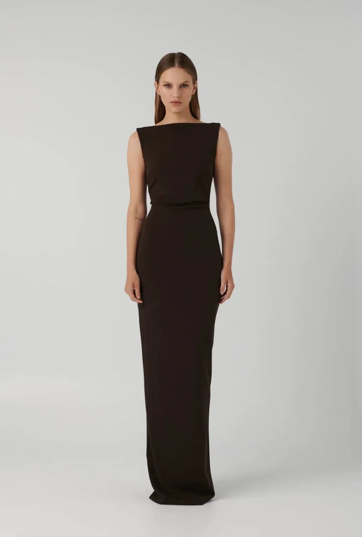 Effie Kats Verona Gown Coffee Size S/8 - Image 1