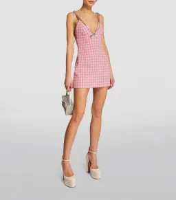 Area NYC Deco Bow Mini Dress Pink Size Au 6 for rent on The Volte - image 1