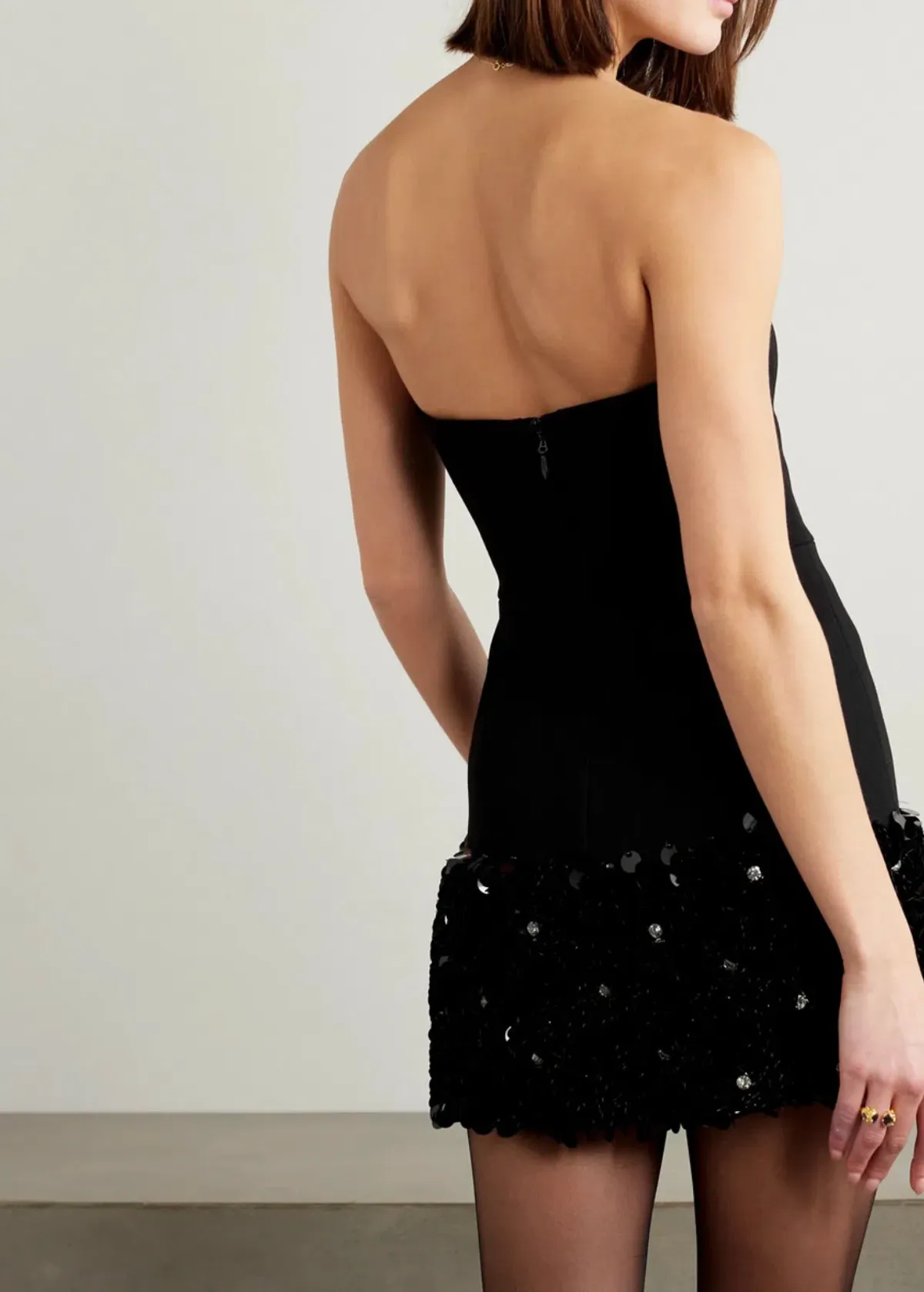 Rebecca Vallance The Elanie Mini Dress Black Size 8 - Image 7