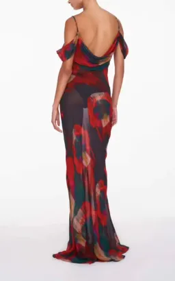 Rat & Boa Adriana Dress in Abstract Floral Print Size Medium / Size 10 for rent on The Volte - image 4