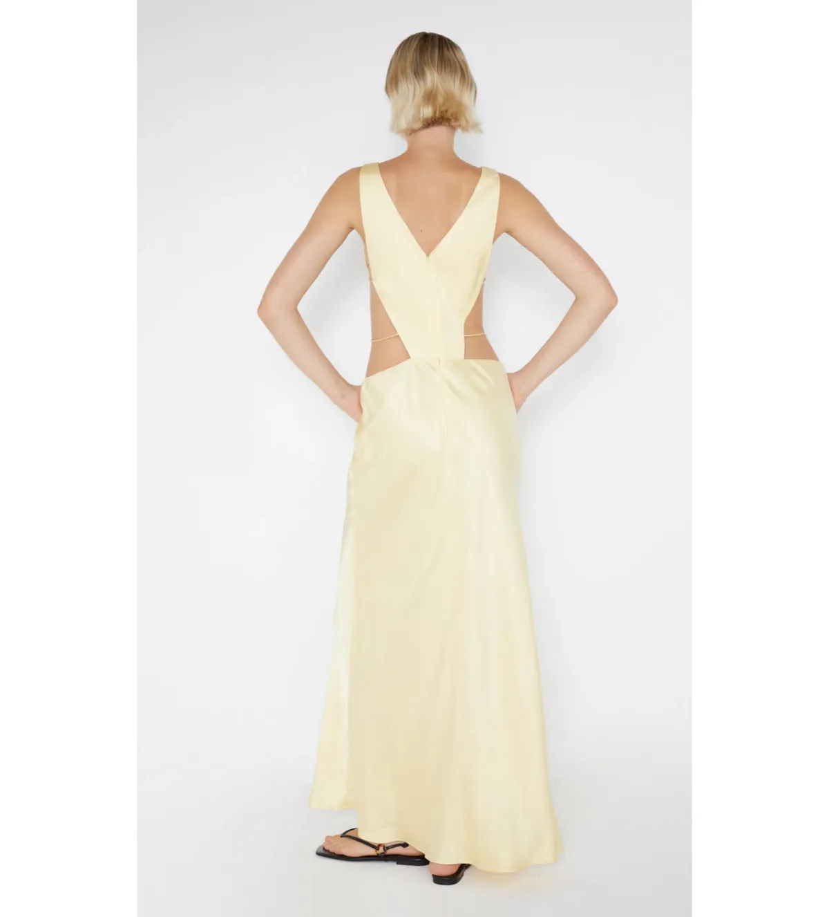 Bec & Bridge Agathe Diamond Dress Yellow Size 6 - Image 3