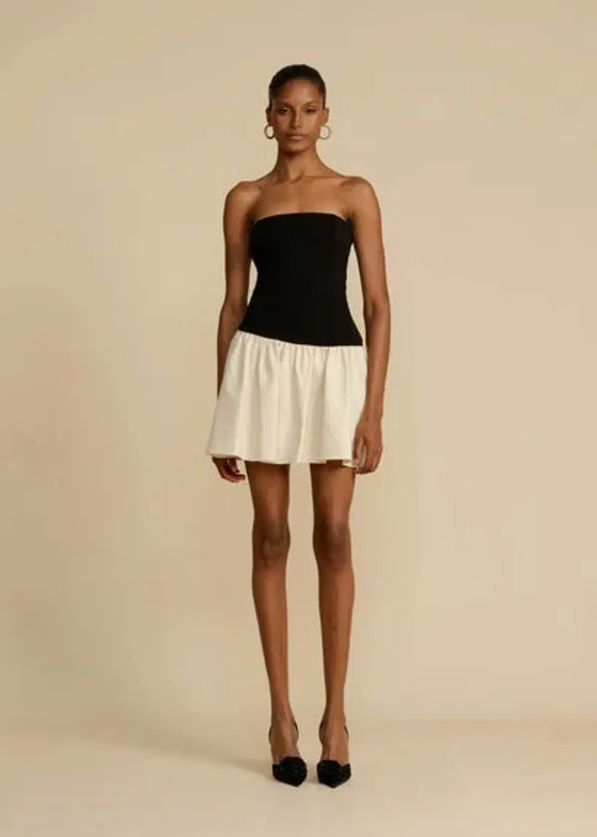 Arcina Ori Celine Dress Black/White Size 8 - Image 4