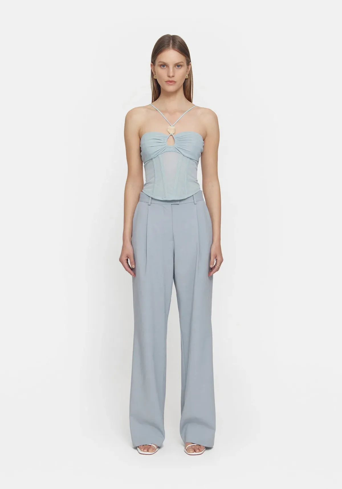 Viktoria and Woods Delta Bustier Arctic Blue Size 8 for rent on The Volte - main image