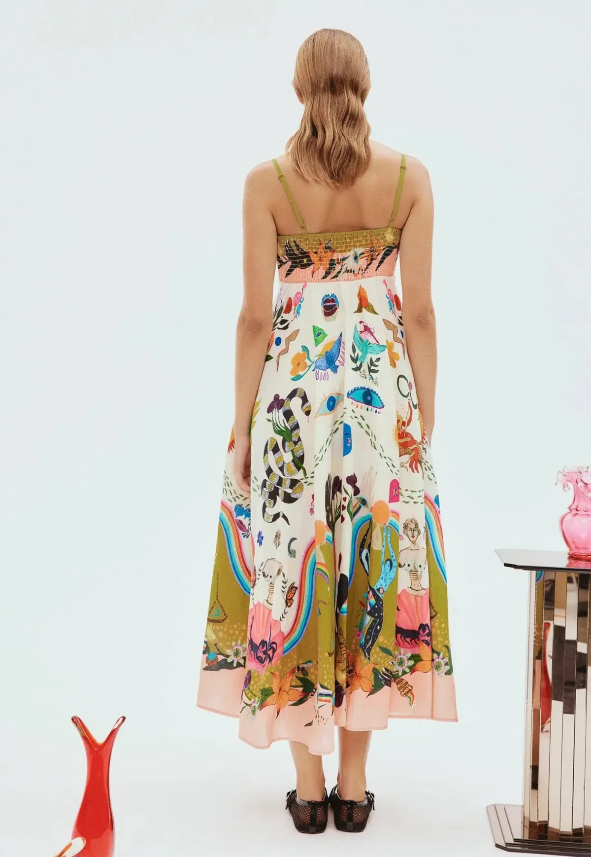 Alemais Evergreen Sundress Multi Size 8 - Image 3