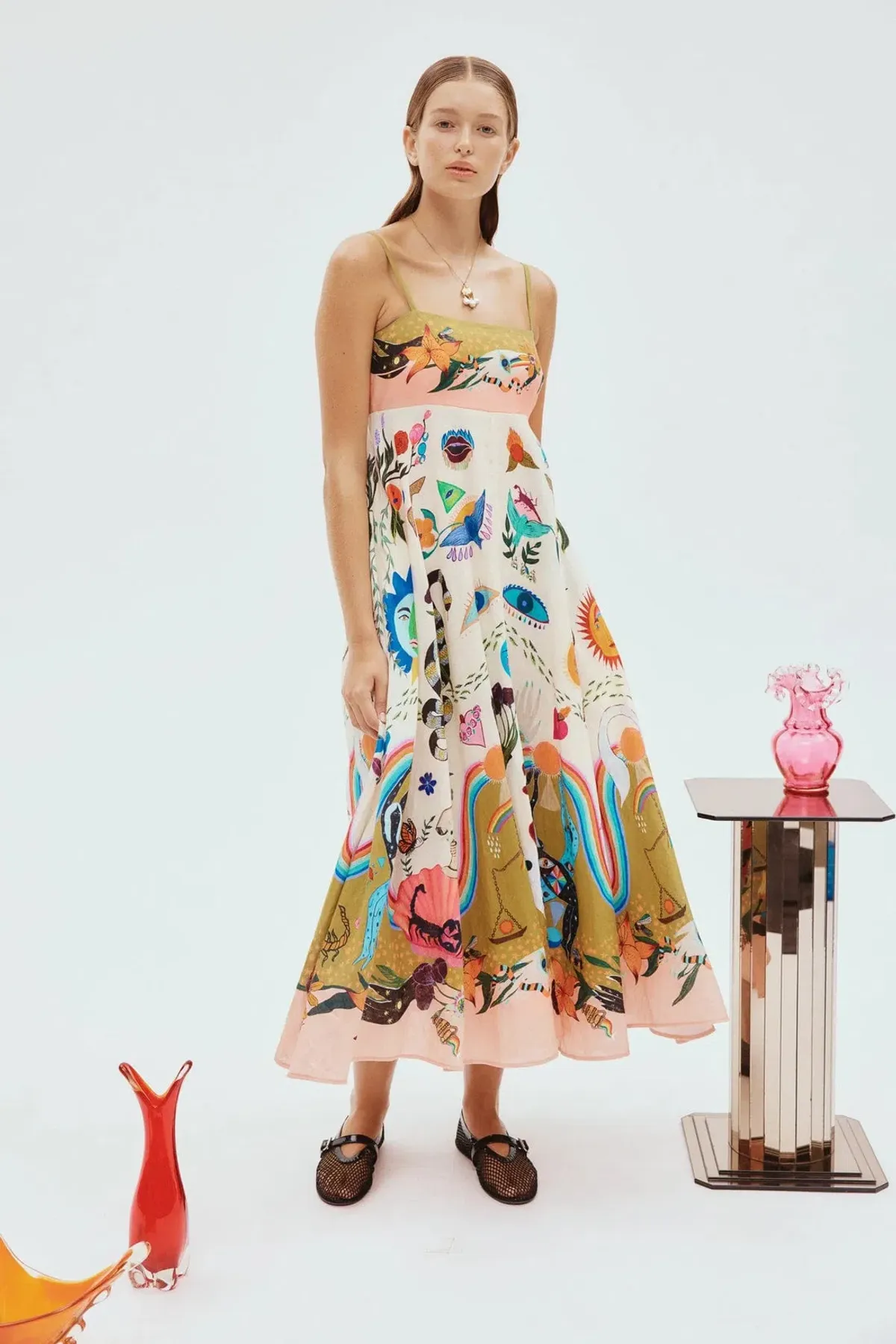 Alemais Evergreen Sundress Multi Size 8 - Image 1