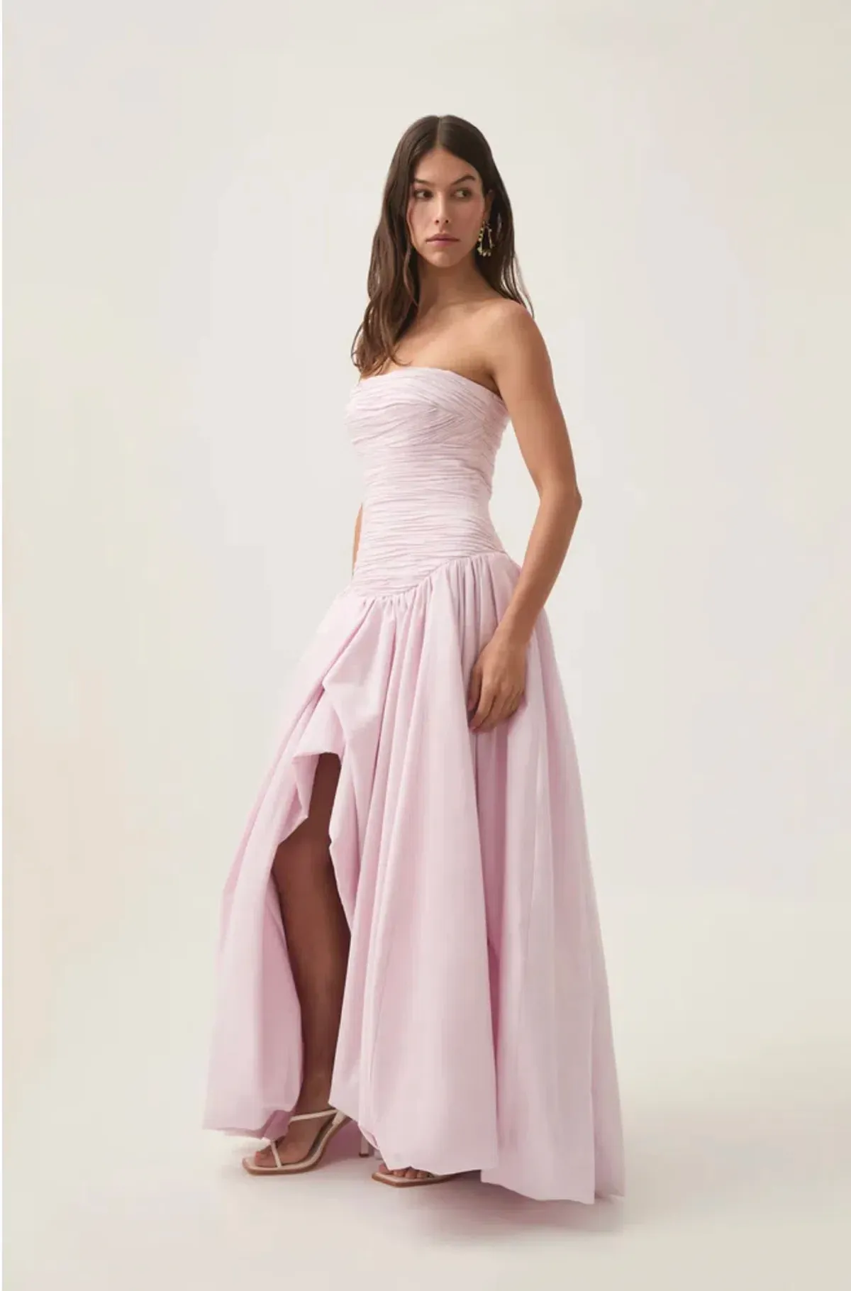 Aje Violette Bubble Hem Maxi Dress pastel pink Size 16 - Image 2