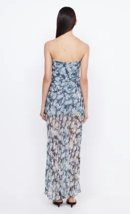 Bec & Bridge Opal Strapless Maxi Dress Denim Floral Size AU 6 for rent on The Volte - image 3
