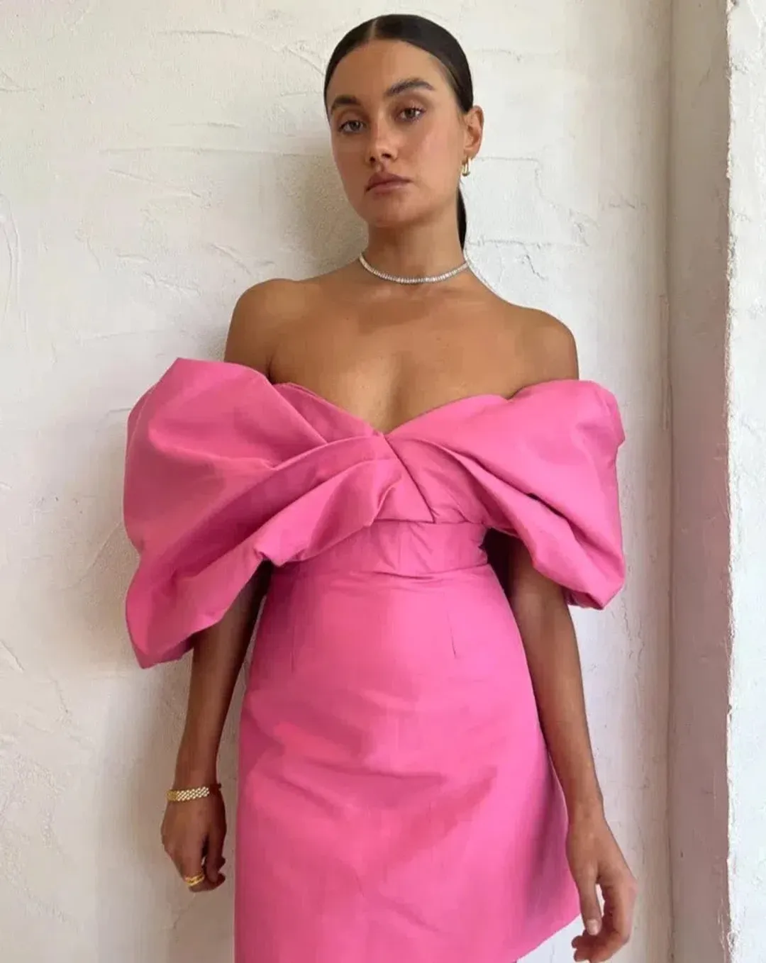 Rachel Gilbert Xavier Mini Dress Pink Size 6 for rent on The Volte - main image