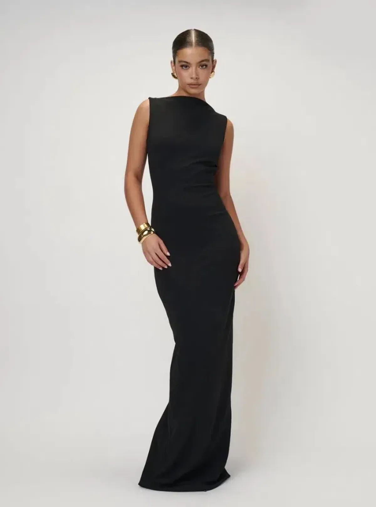 Effie Kats Verona Gown Black Size XS/ AU 6 for rent on The Volte - main image