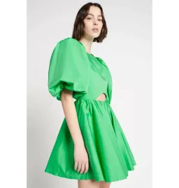 Aje Colette Abstract Cut Out Mini Dress Green Size AU 6 for rent on The Volte - image 2