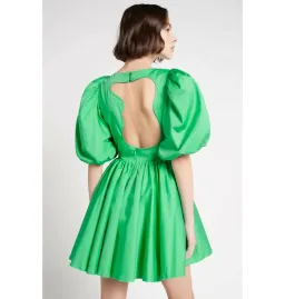 Aje Colette Abstract Cut Out Mini Dress Green Size AU 6 for rent on The Volte - image 3