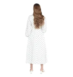 Aje Liberation Blouson Midi Dress Cream and Black Dot Size M / AU 10 for rent on The Volte - image 4