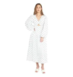 Aje Liberation Blouson Midi Dress Cream and Black Dot Size M / AU 10 for rent on The Volte - image 1