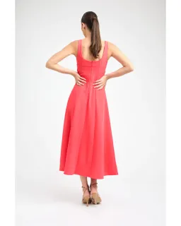 Kookaï Ariel Bodice Dress Tomato Size AU 8 for rent on The Volte - image 2