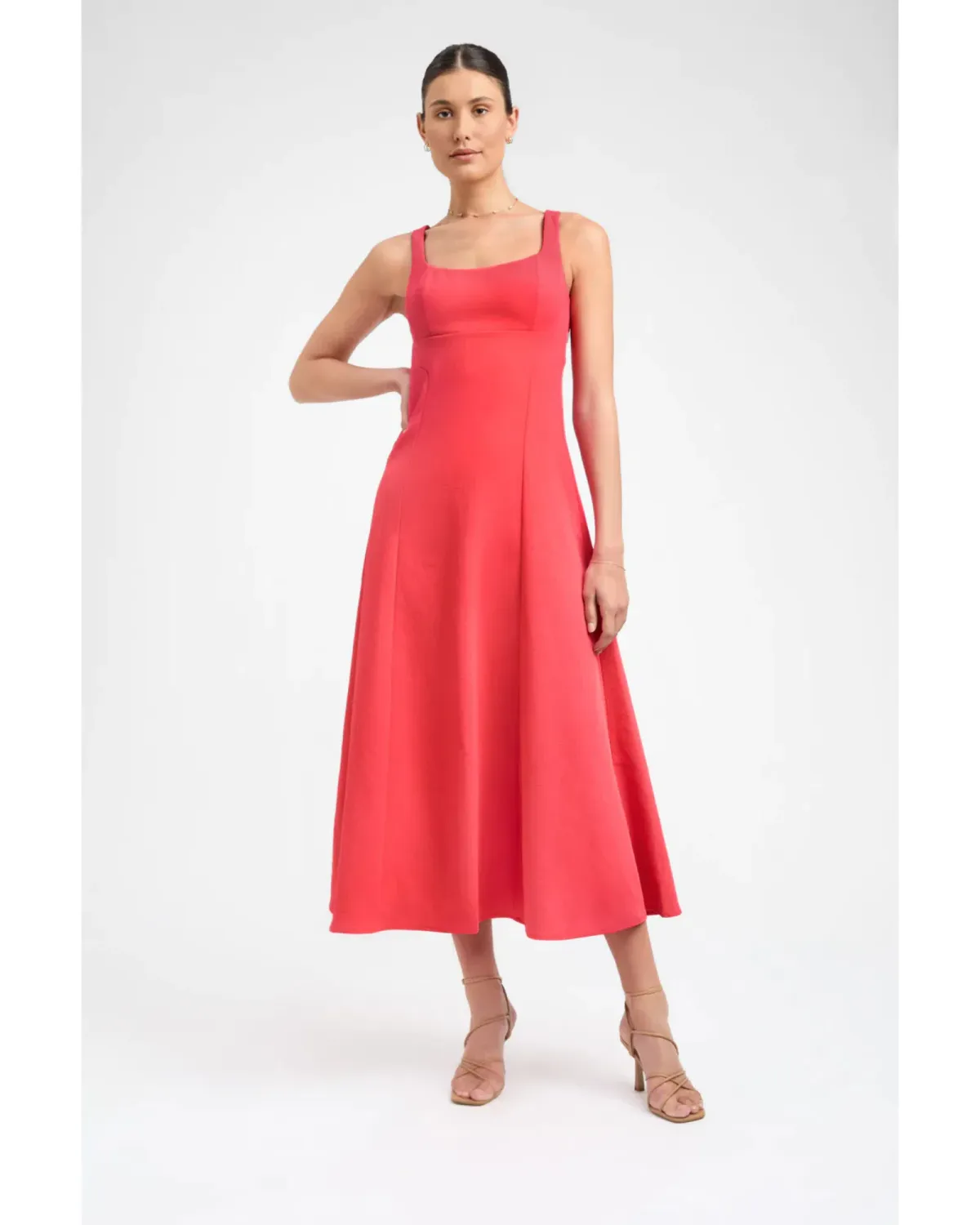 Kookaï Ariel Bodice Dress Tomato Size AU 8 for rent on The Volte - main image