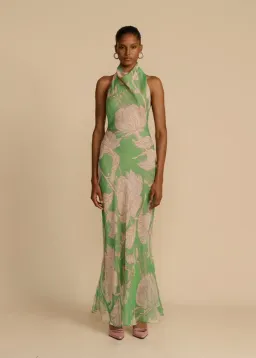 Arcina Ori Josephine Dress Green Floral Print Size S / AU 8 for rent on The Volte - image 5