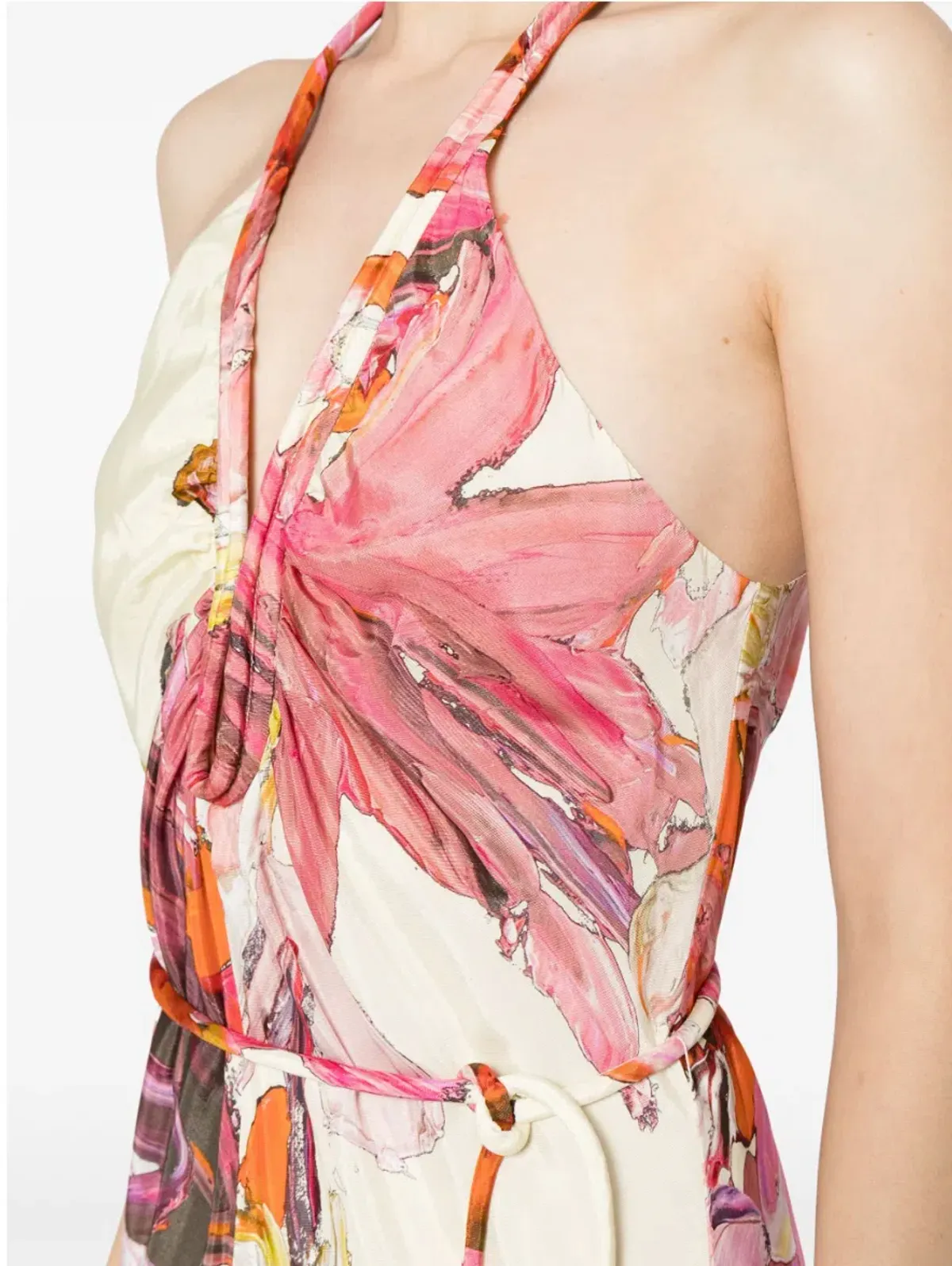 Manning Cartell Distorted Floral Dress Multi Size 4 - Image 4
