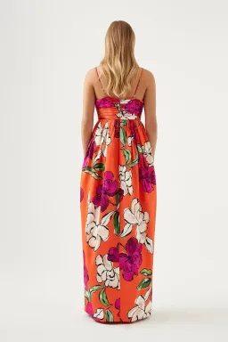 Aje Monument Tulip Maxi Dress in Vivid Camellia Floral - Size 6 for rent on The Volte - image 3