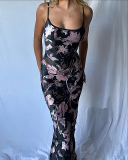 Seeing double Hallie Maxi Dress Black Size 6 for rent on The Volte - image 2