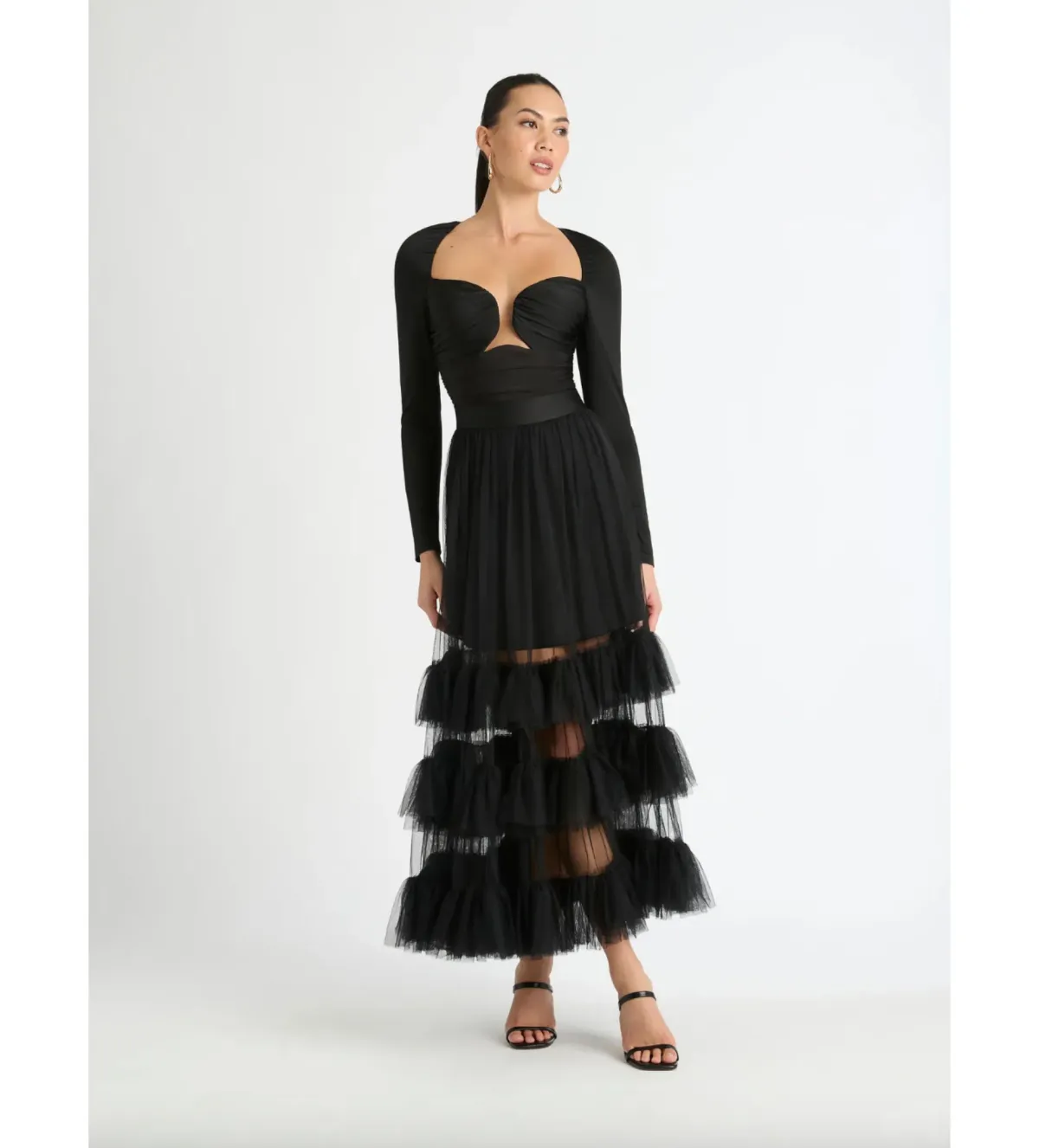 Sheike Imogen Body Suit and Maxi Skirt Black Size 6 - Image 1