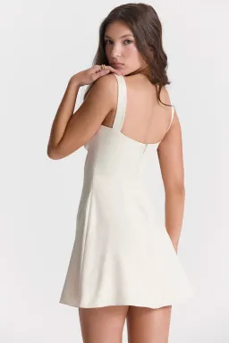House Of CB Kara Vintage Mini Dress Cream Size 8 for rent on The Volte - image 3