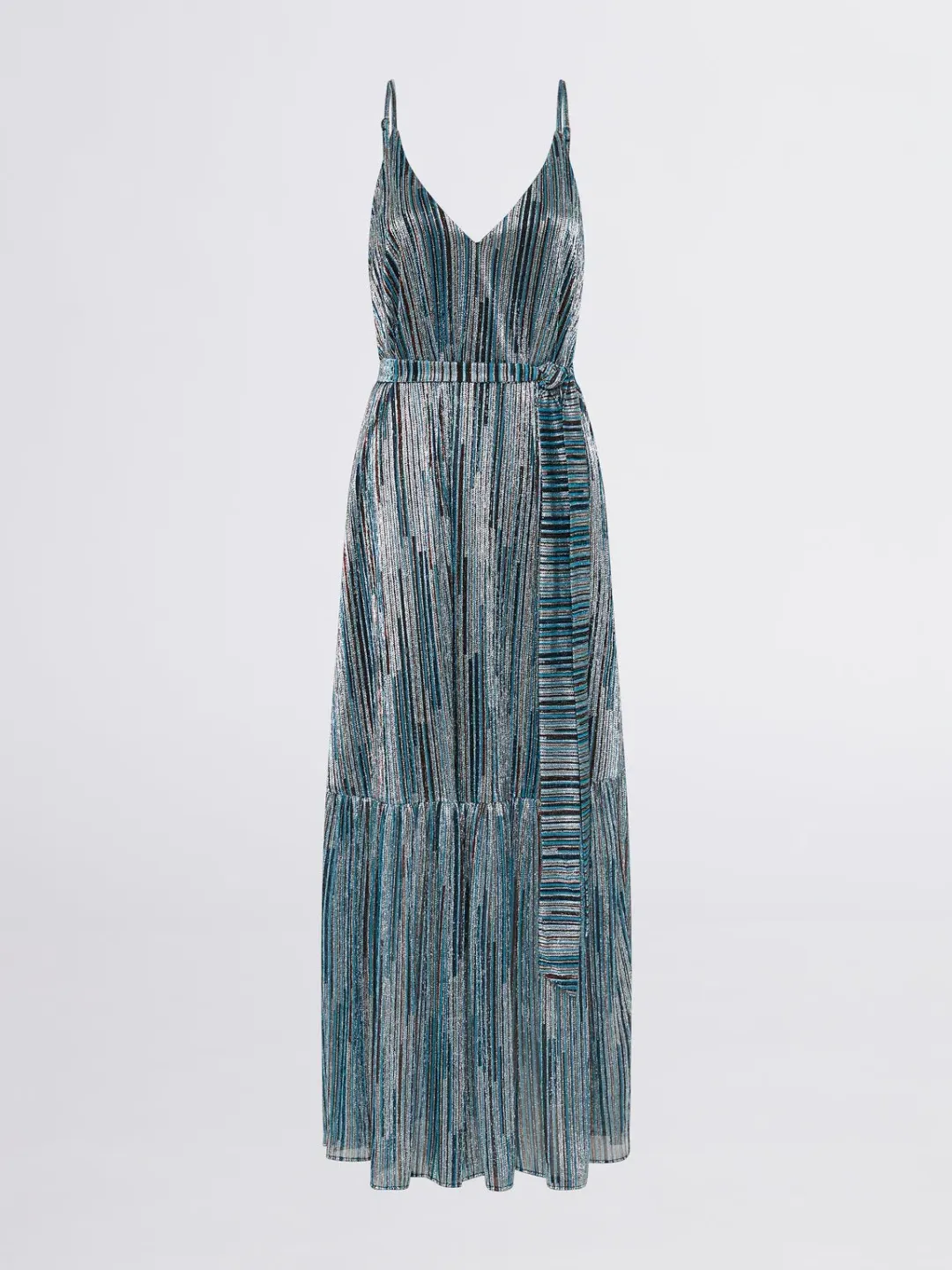 Sheike Starlight Dress Blue Metallic Size 6 for rent on The Volte - main image
