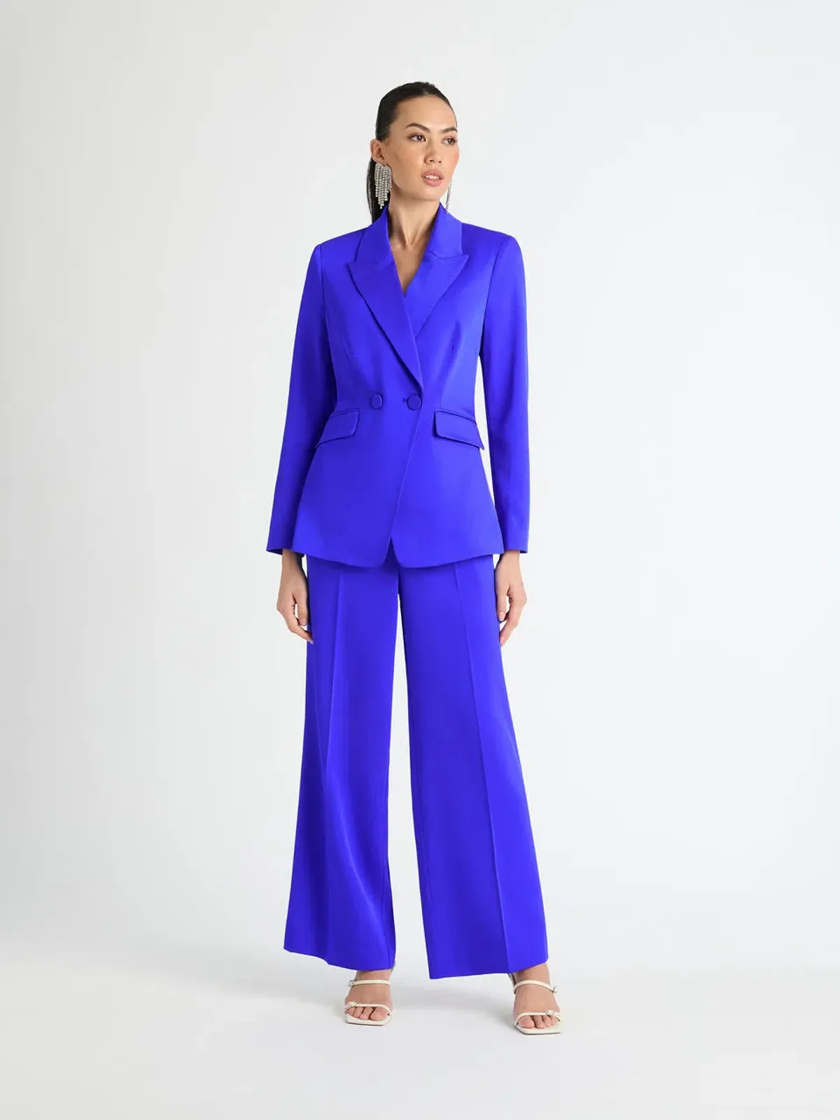 Sheike Lillian Jacket & Pants Set in Cobalt Blue Size 6 for rent on The Volte - main image