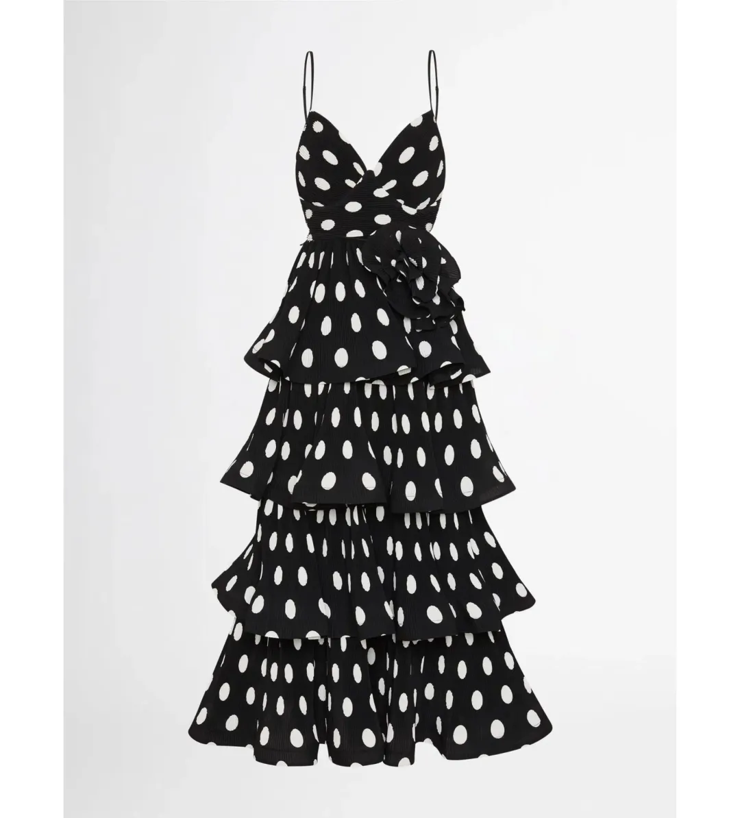 Sheike Julia Polka Dot Dress Black Size 6 for rent on The Volte - main image