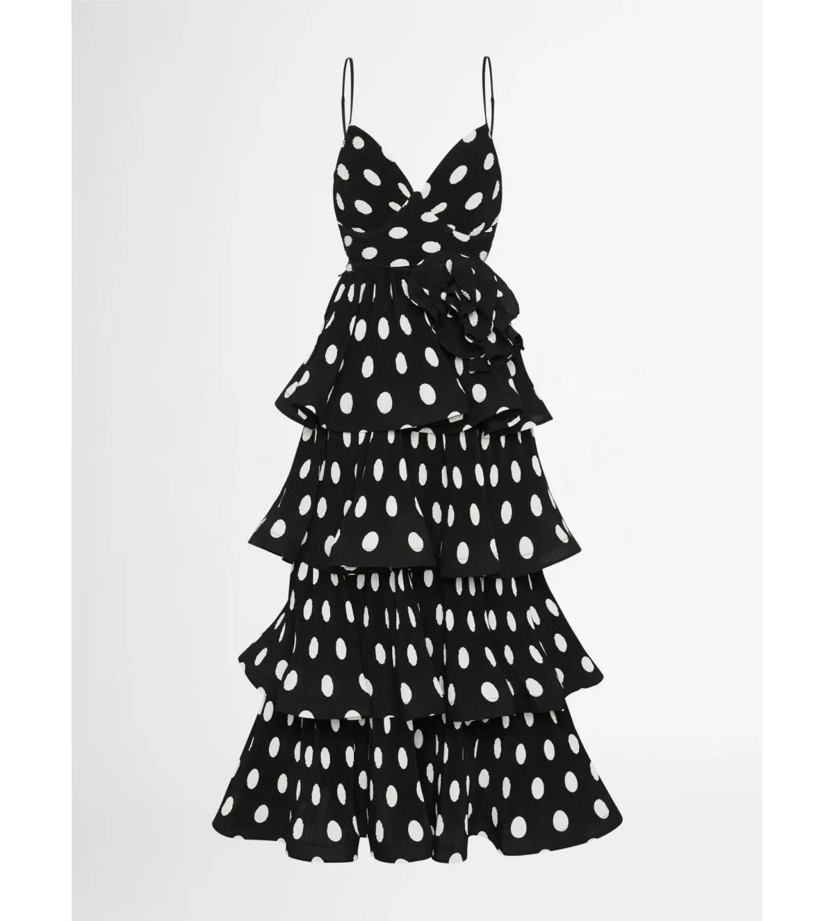Sheike Julia Polka Dot Dress Black Size 6 - Image 3