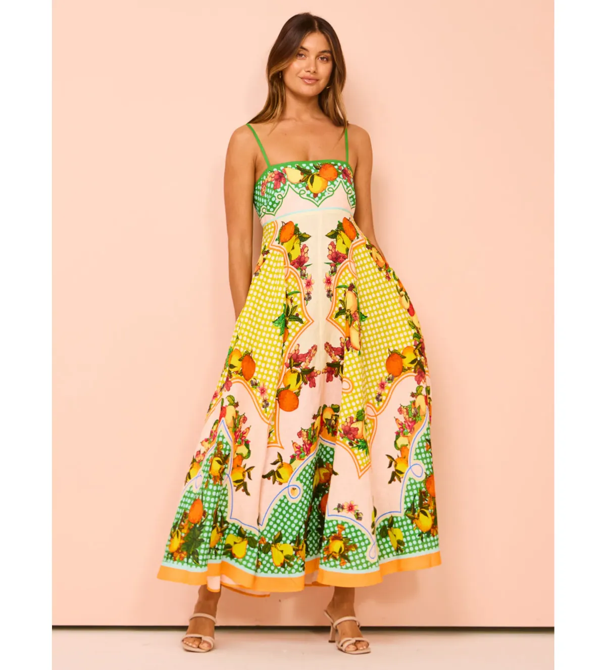 Alemais Lemonis Sundress In Multi Size 8 - Image 1