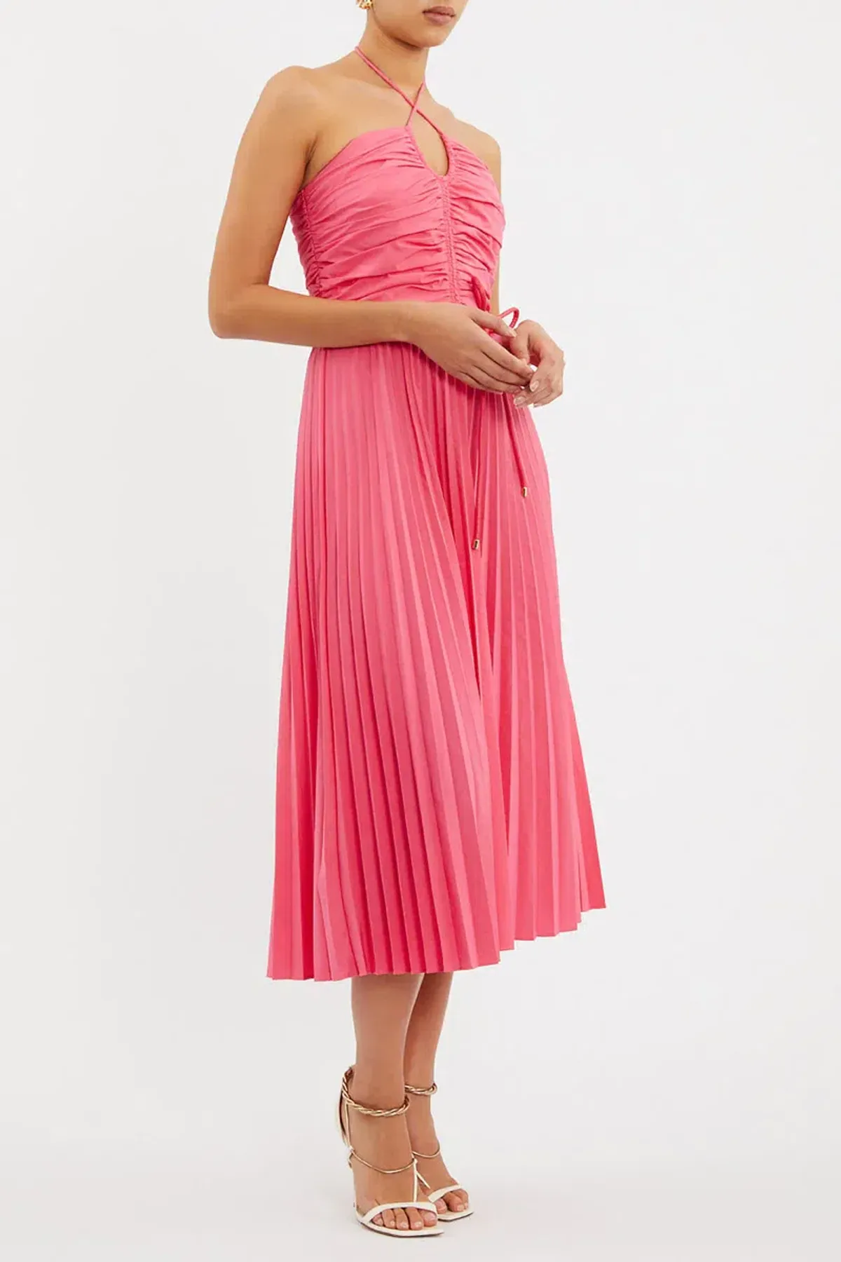 Rebecca Vallance Rosa Halter Dress Pink Size 8 - Image 6