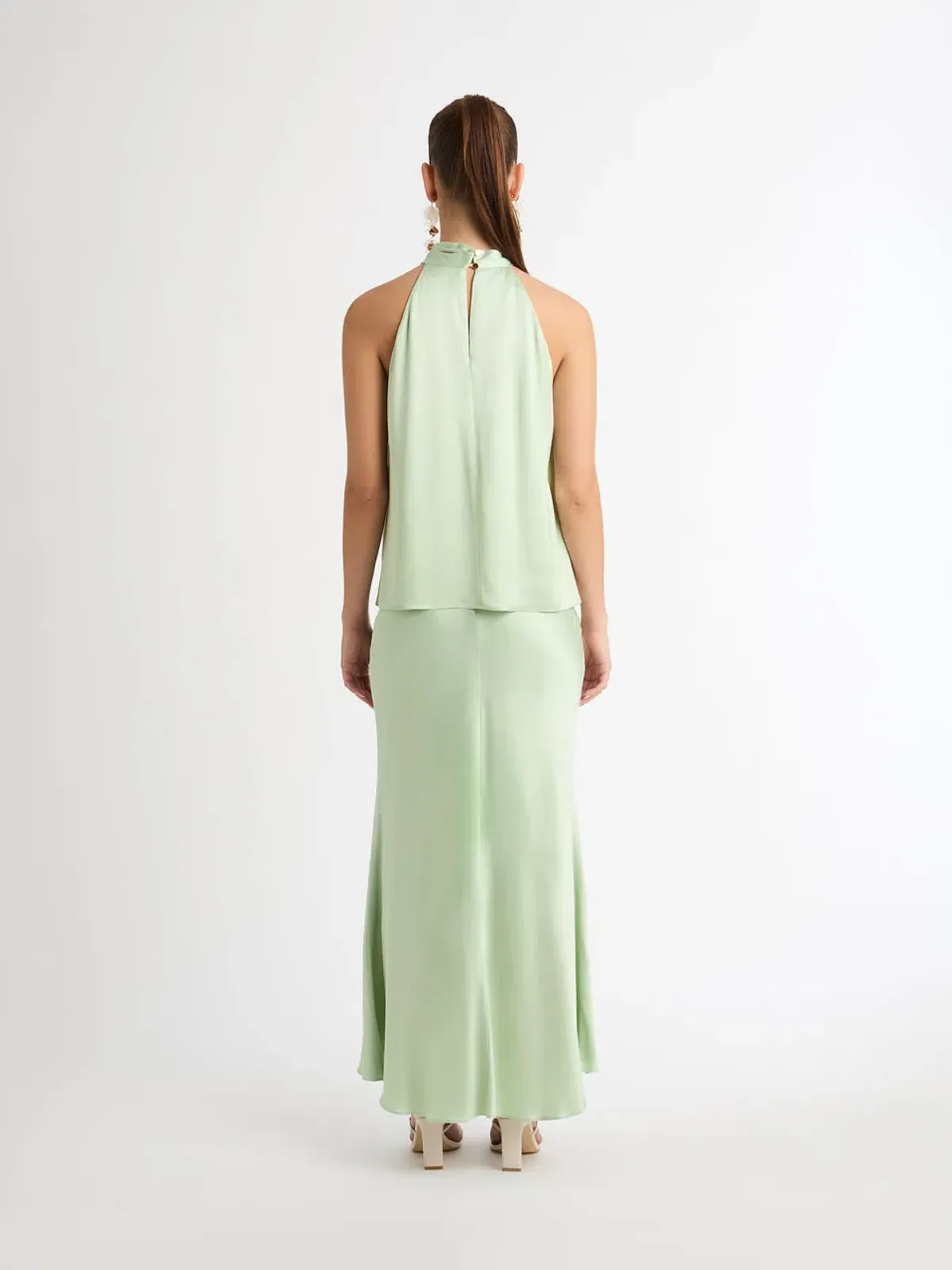 Sheike Stella Longline Top Size 6 and Gracie Skirt Size 8 Set Sage - Image 3